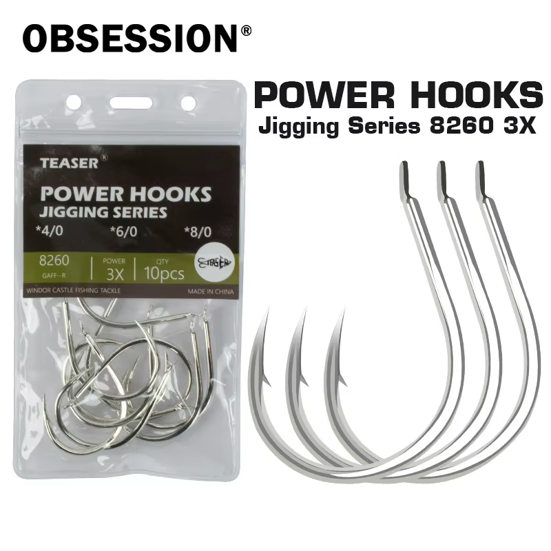 Anzuelo Jigging Gaff Obsession 8260 – Fuerte agua salada livebait