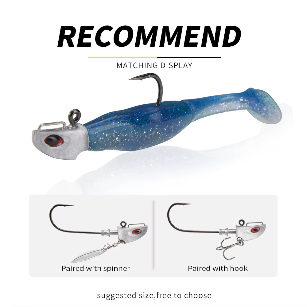 Anzuelos Jig Head D1 Zinc – 7g a 21g, potentes y afilados - imagen 2