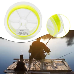 Línea de pesca con mosca trenzada PE amarillo fluorescente