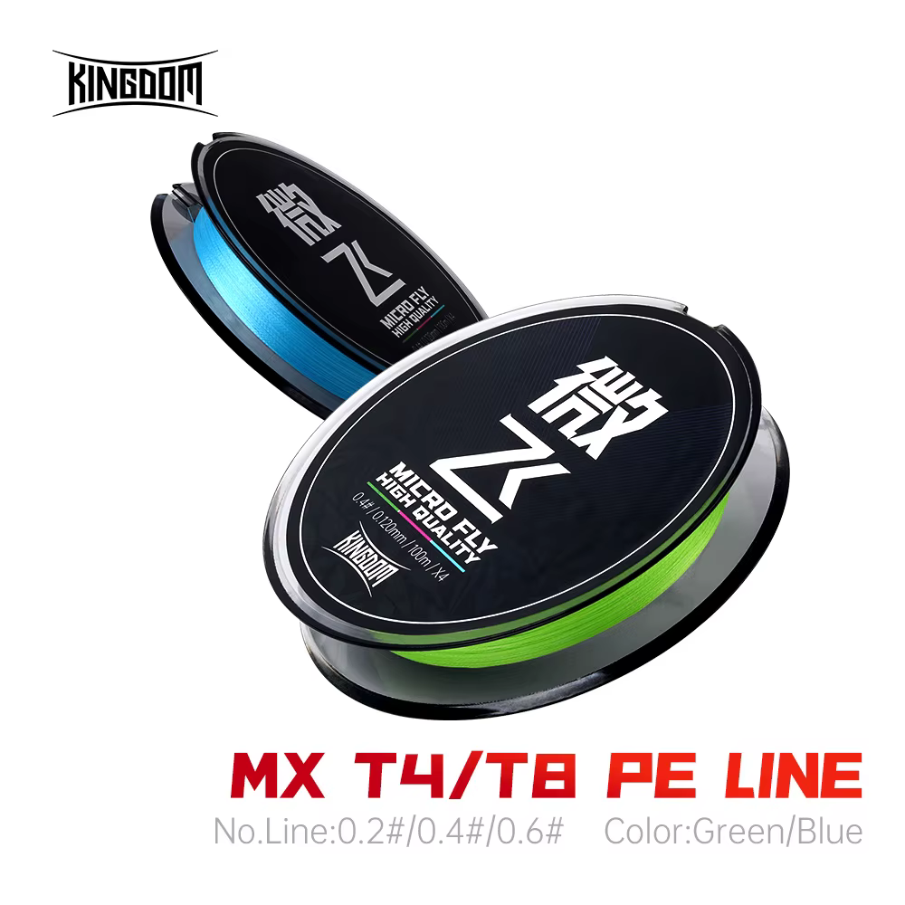 Línea trenzada PE 8 hebras Kingdom MX T4/8 100m