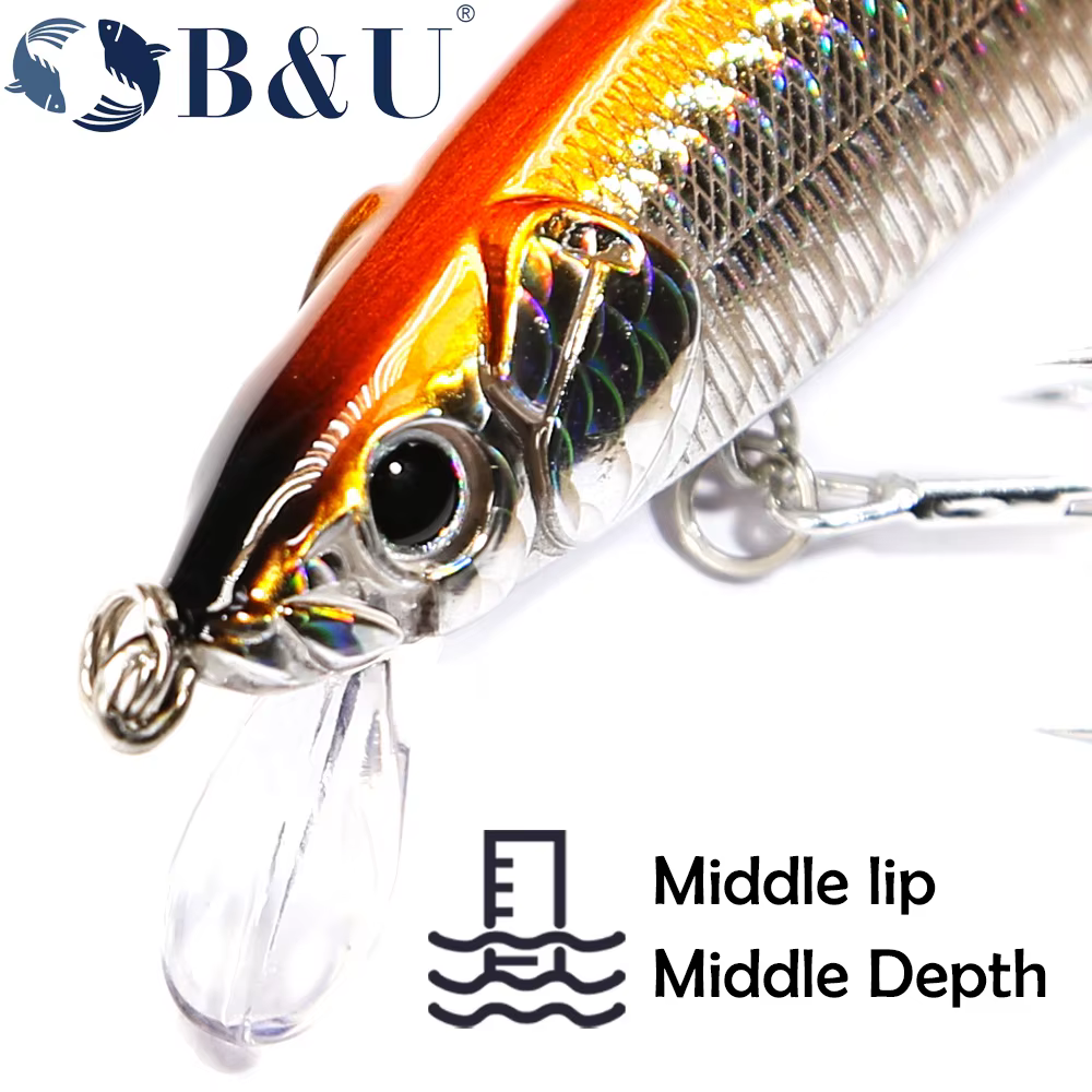 B & U Jerkbait Minnow 110mm – Señuelo flotante agua salada y dulce - imagen 4