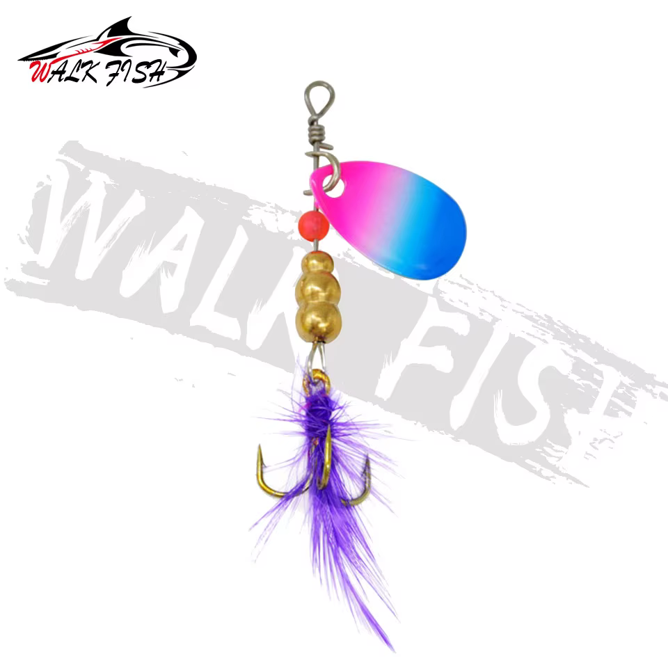 Walk Fish Spinner giratorio con lentejuelas para lubina - imagen 4