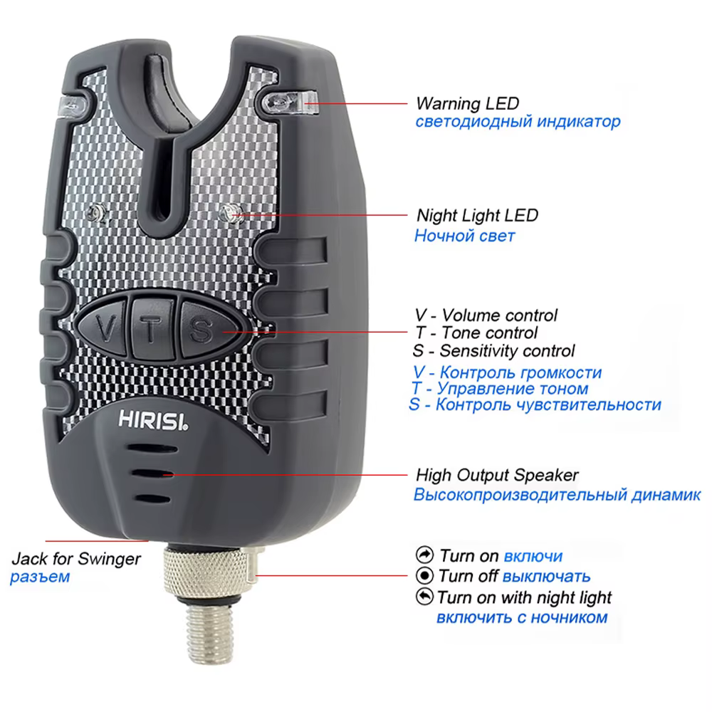 Alarma y Swinger de carpa Hirisi 3 con LED azul e indicador - imagen 3