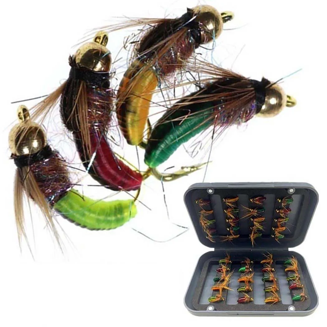 Set de ninfas y moscas artificiales para trucha y grayling - imagen 4
