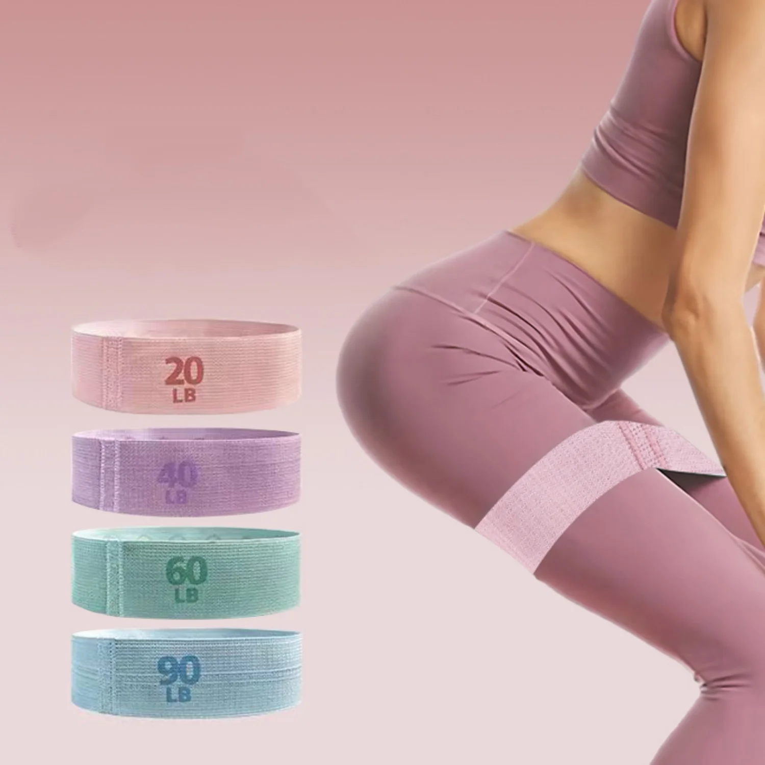 Banda elástica para glúteos y muslos – Fitness, Pilates y Yoga - imagen 4