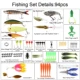 Señuelos Swimbaits de doble capa con moscas giratorias - imagen 2
