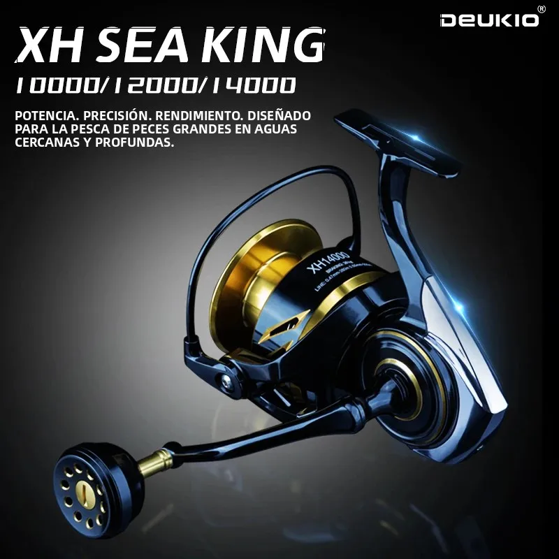 Carrete de pesca DEUKIO 2026 spinning agua salada impermeable - imagen 4