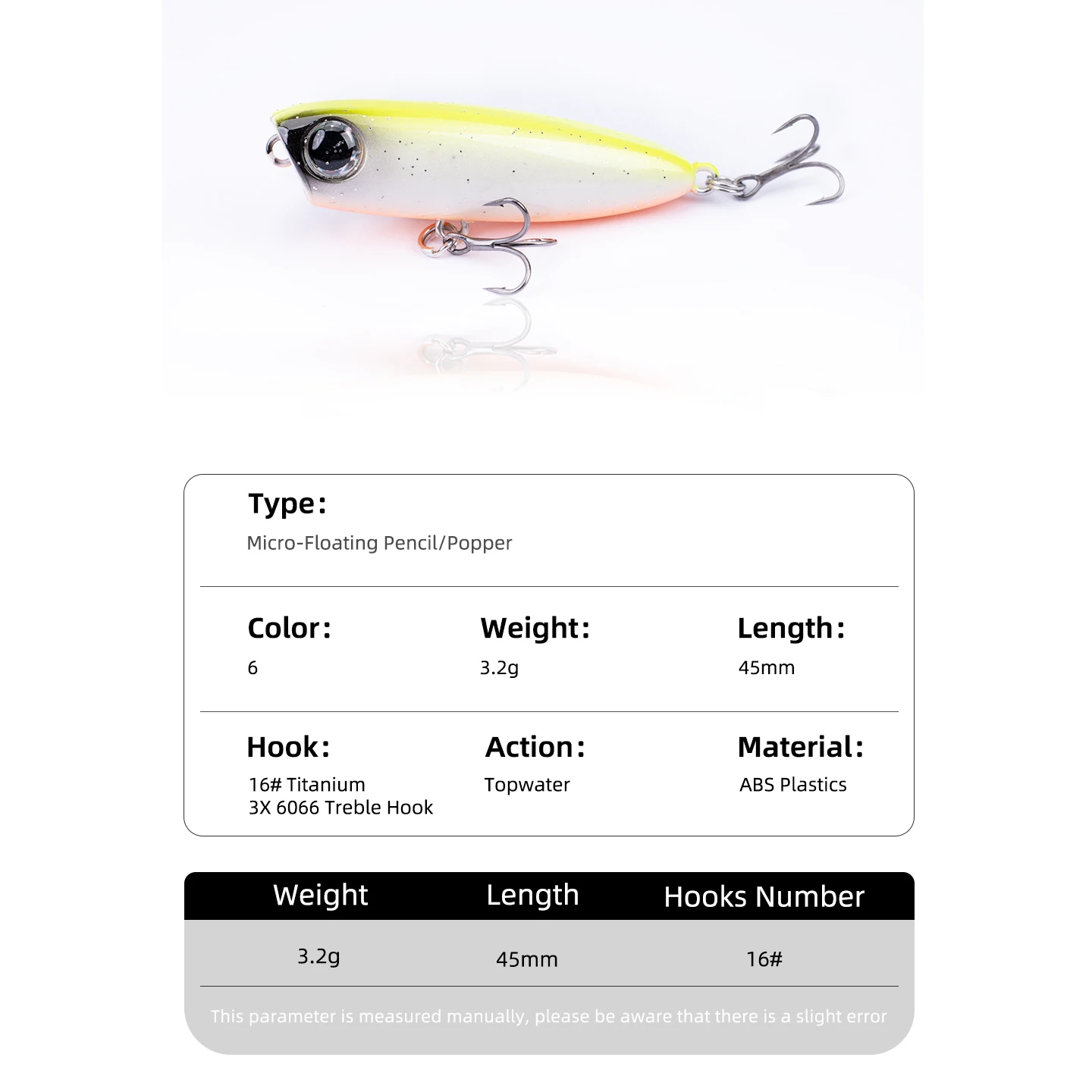 Swimbait Jerkbait lápiz 3,2 g – Señuelo flotante para lubina - imagen 5
