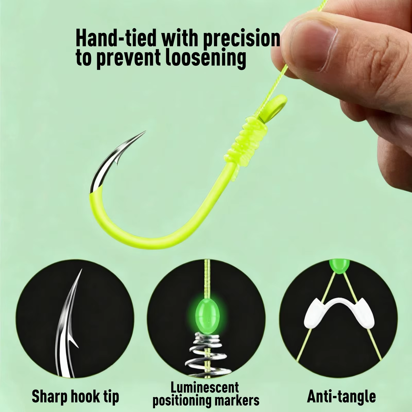 FishTrip Ise-Ni Daiwa – Gancho Fluorescente para Carpa - imagen 4