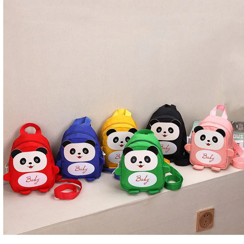Mochila escolar de nailon para preescolar con diseño de panda - imagen 2