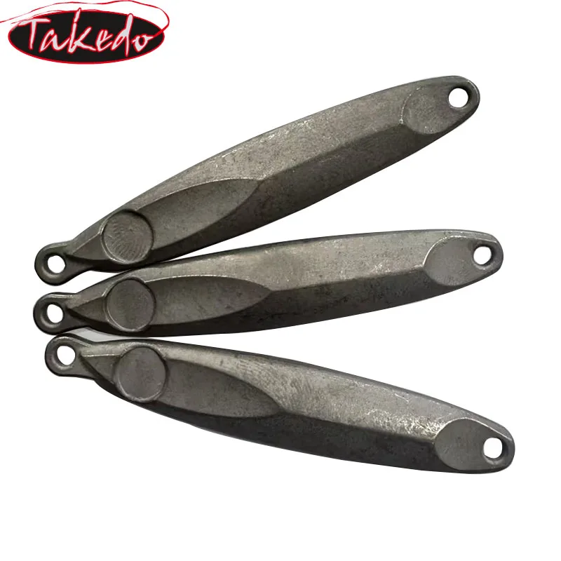 TAKEDO Señuelos de jigging de tungsteno tipo cuchara para lubina - imagen 2