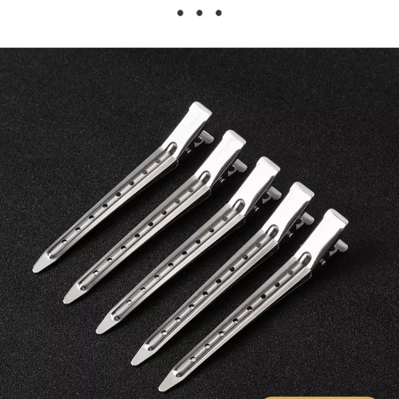 Pinzas de acero inoxidable para cabello – Largas profesionales - imagen 2