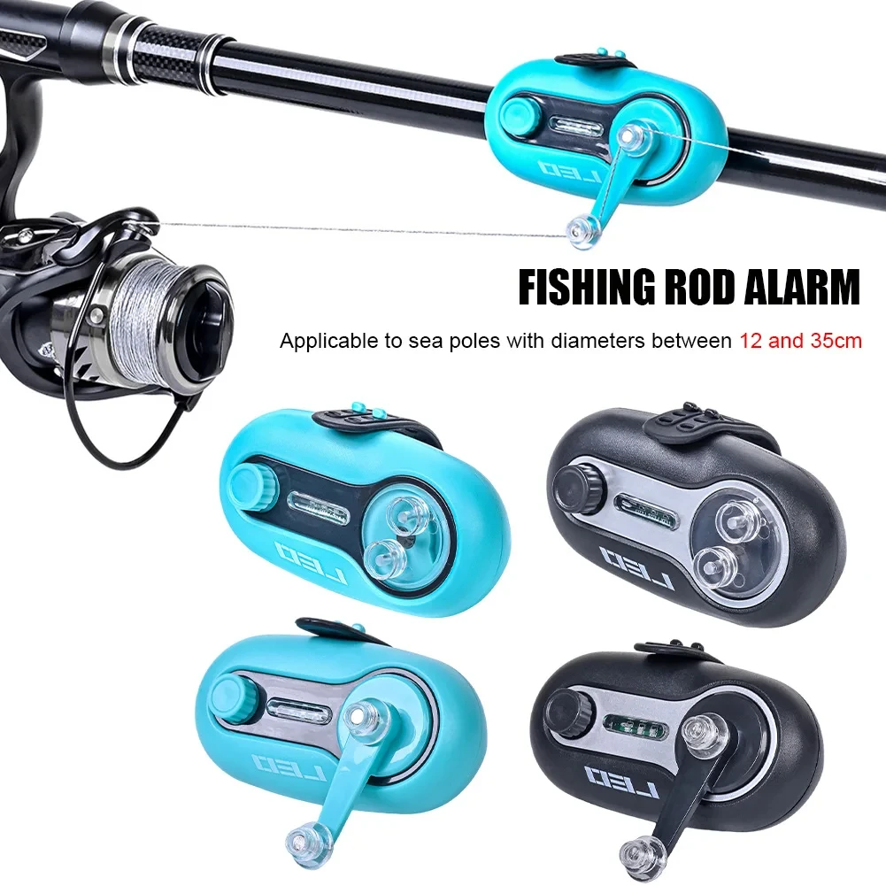 Alarma de pesca QAJTAO con zumbador electrónico y luz LED