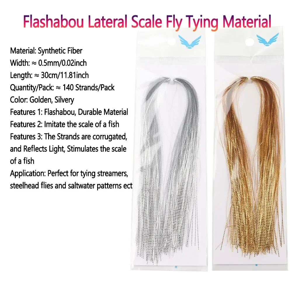 Flashabou plateado detalle