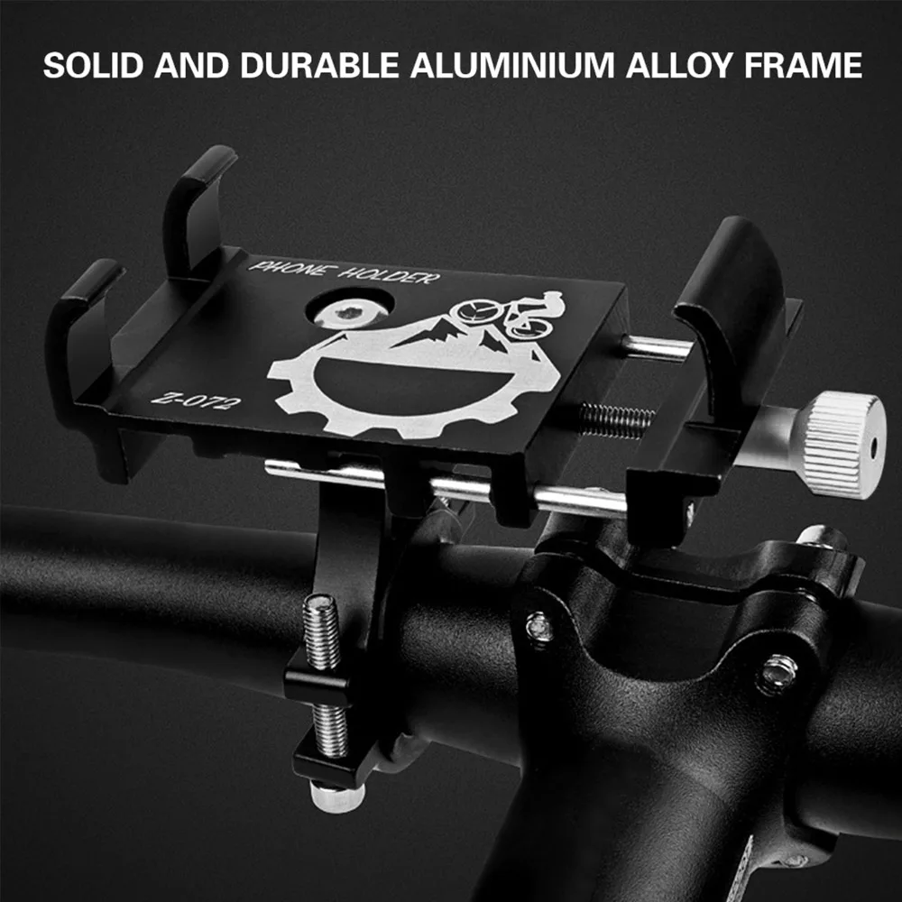 Soporte teléfono bici de aluminio ajustable antichoque antideslizante - imagen 3