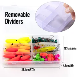 Kit elaboración aparejos bagre con anzuelos plomos y flotadores EVA