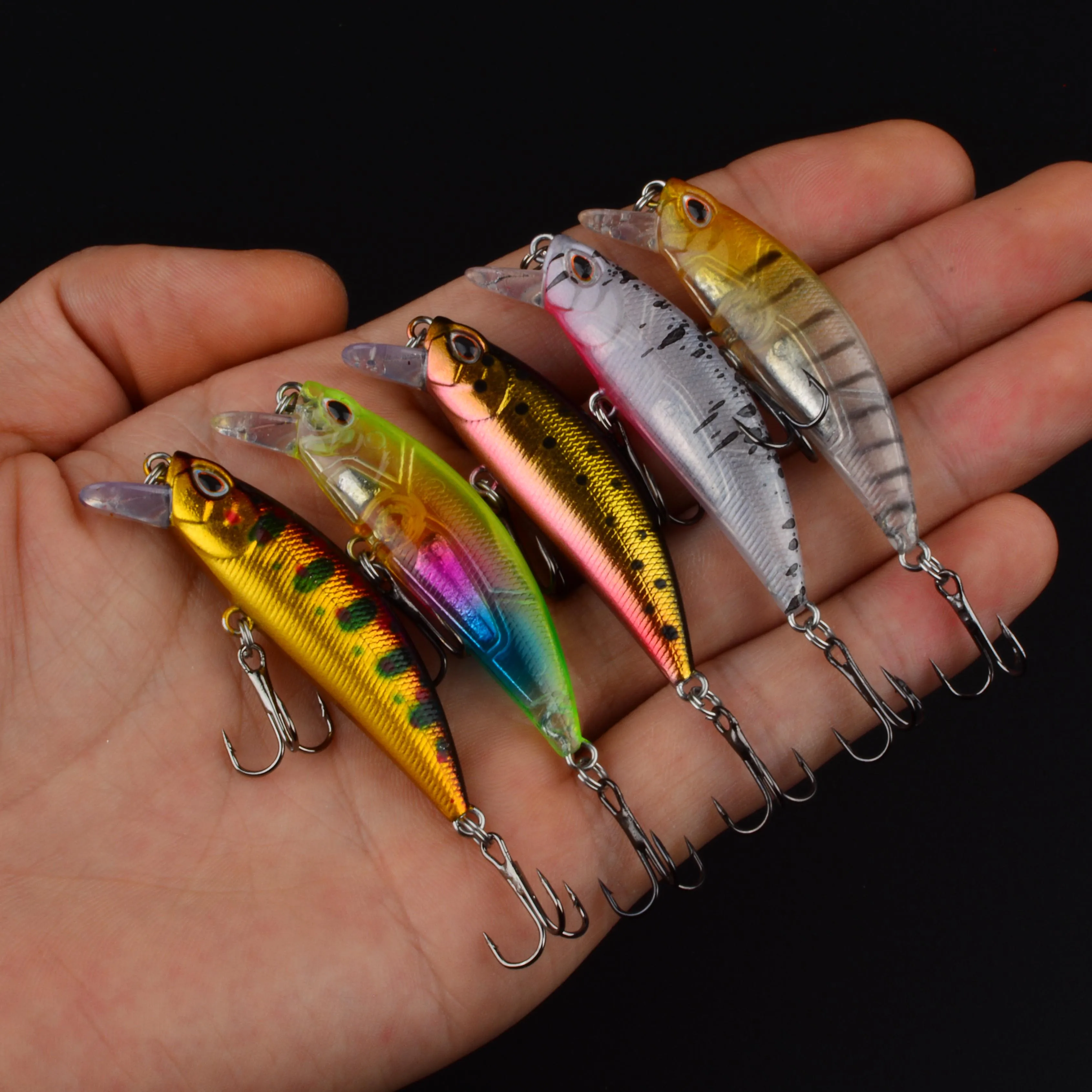 Señuelo Minnow Wobbler con ojos 3D para lubina en invierno - imagen 2