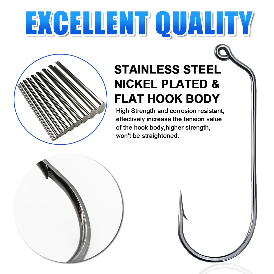 Anzuelo curvo Aberdeen FishTrip 60° – Para jig head - imagen 2