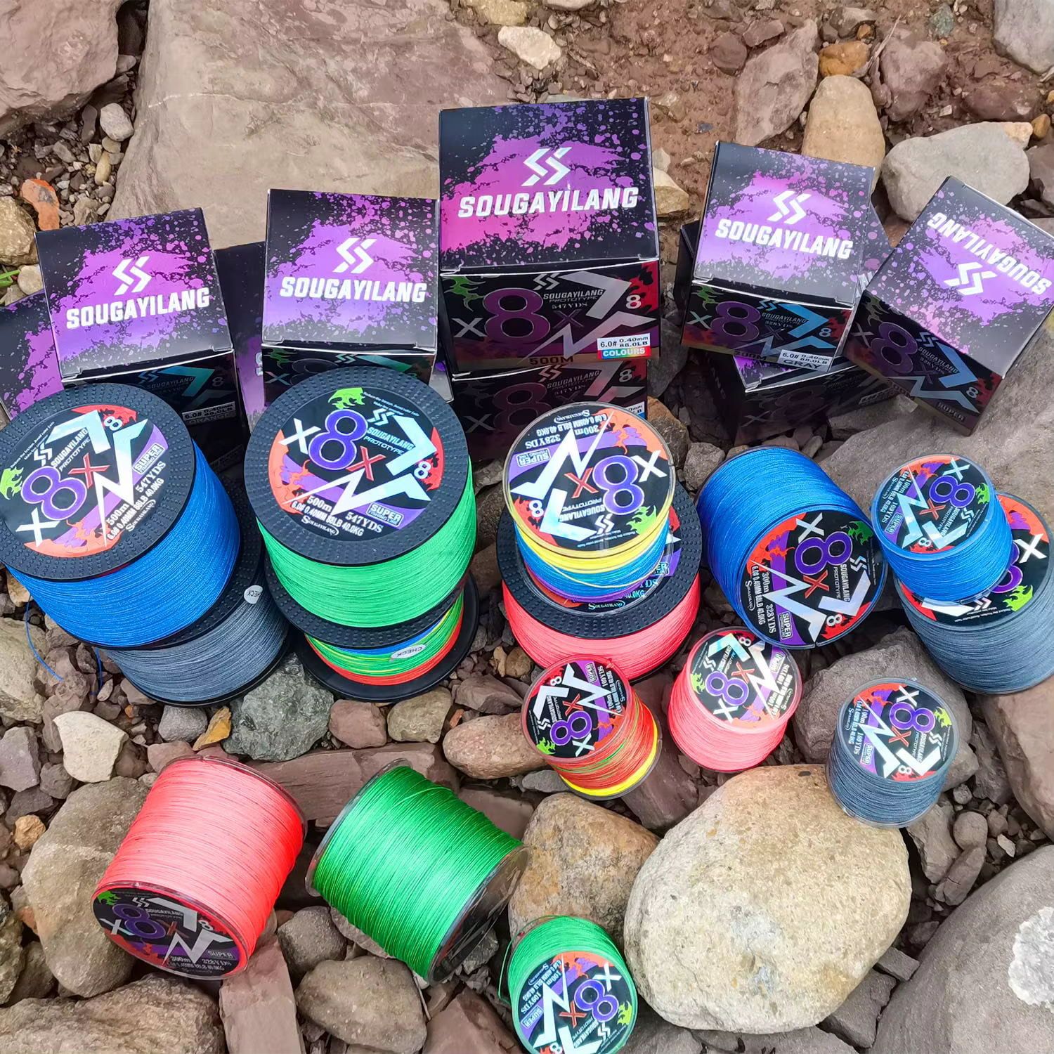 Sougayilang X8 – Línea trenzada PE de 4 hebras para agua dulce - imagen 5