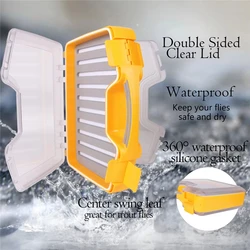 Caja de pesca con mosca Maxcatch impermeable extra grande, espuma