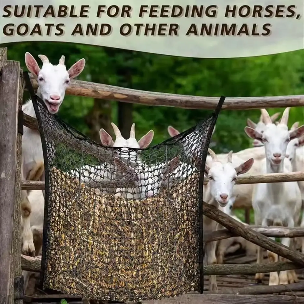 Red de heno de alimentación lenta colgante gran capacidad para caballos - imagen 5