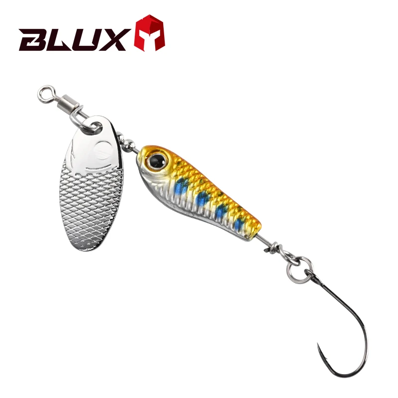 Señuelo giratorio Minnow metálico BLUX NIAKIS con cuchilla de cobre