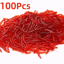 Vinilos lombriz de sangre roja para carpa, trucha y lubina crappie