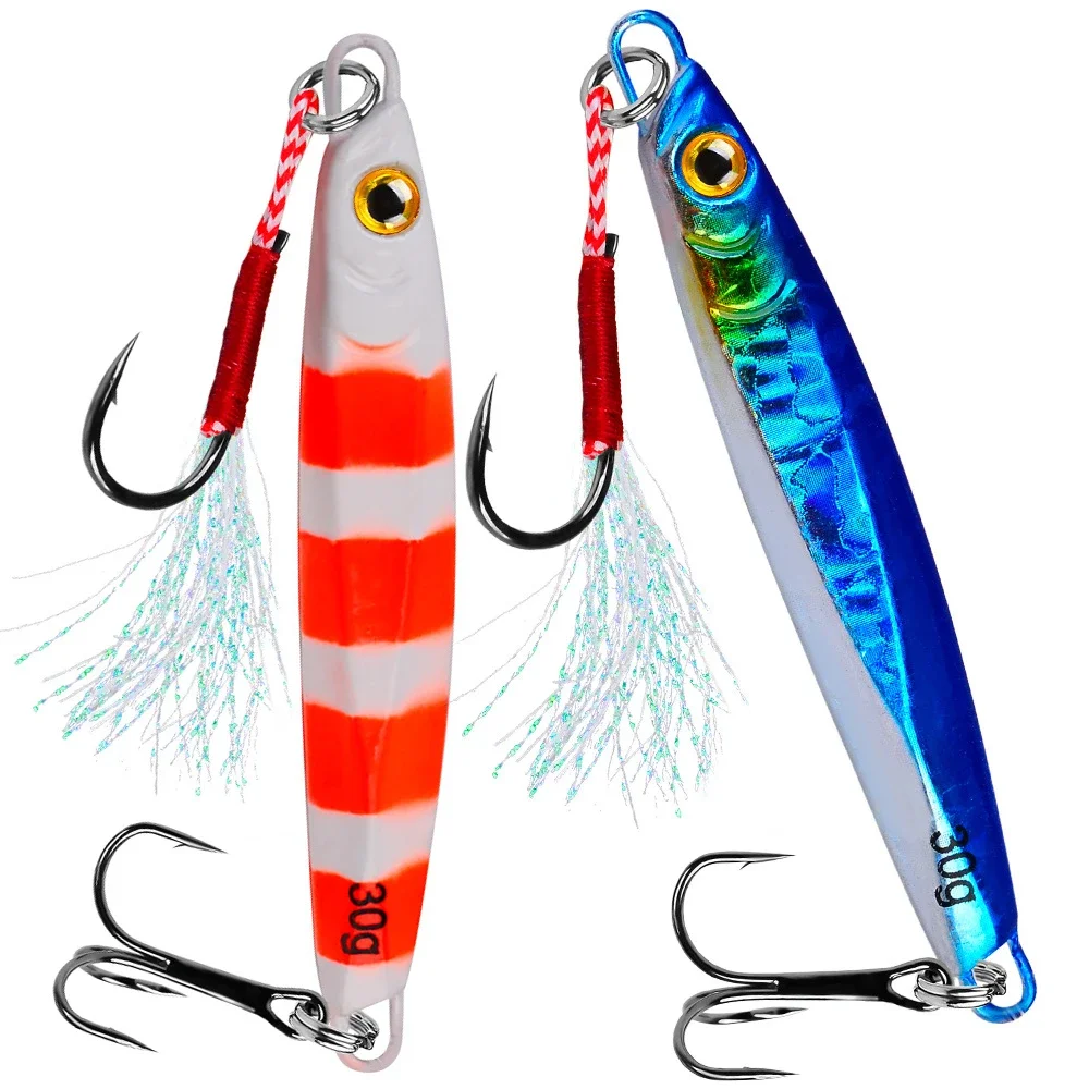 Jig lubina metálico con ojos 3D – Cebo artificial efectivo