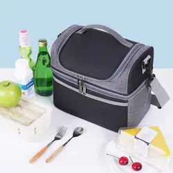 Bolsa térmica impermeable portátil de gran capacidad con cierre Oxford