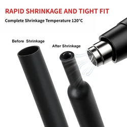 Tubo termorretráctil de doble pared con adhesivo impermeable