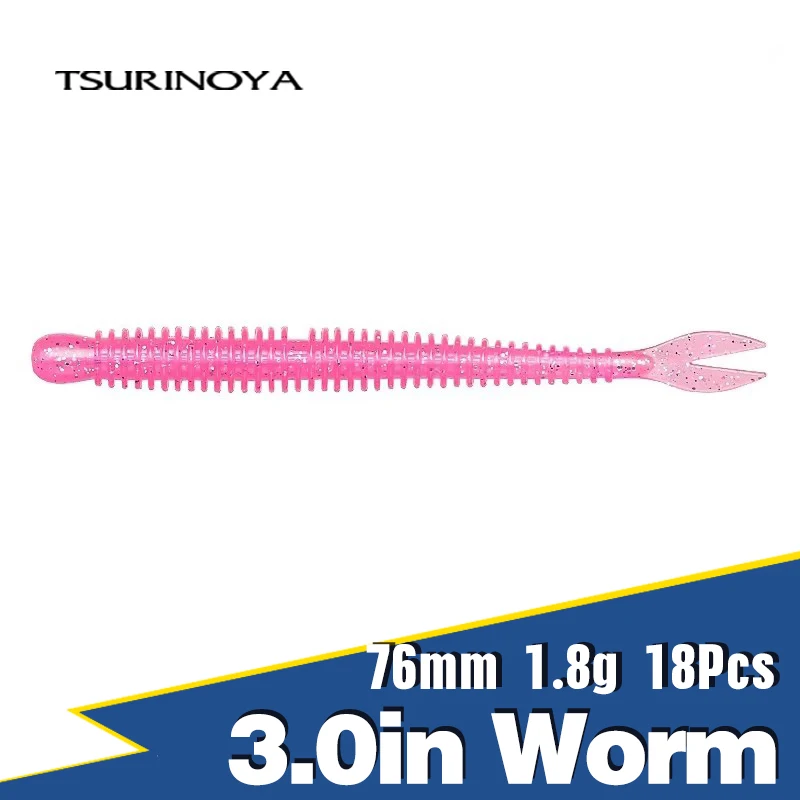 Tsurinoya Llama – Vinilo 3″ cola bifurcada para Texas Rig - imagen 2