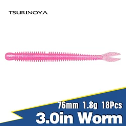 Tsurinoya Llama – Vinilo 3″ cola bifurcada para Texas Rig