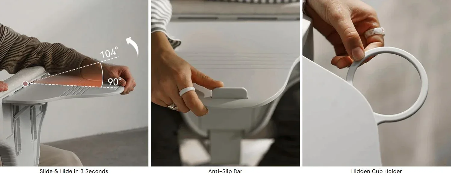 Silla Newtral FF en configuración reclinada para descanso