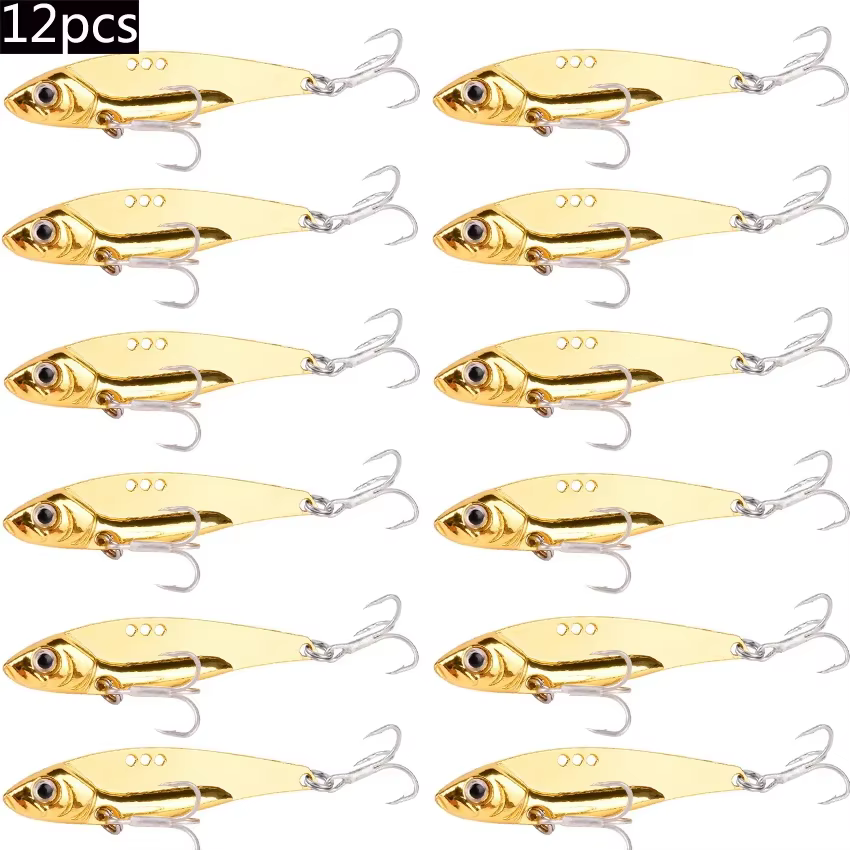 Cuchara VIB de hoja ancha con anzuelo triple - imagen 2