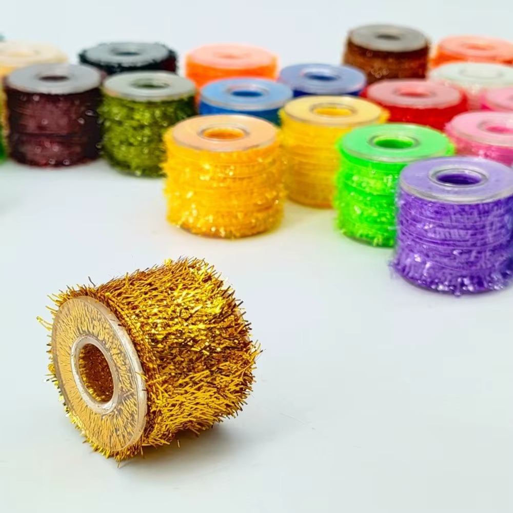 Chenille Marabou 10mm para Moscas y Jig – Hilo de Atado para Pesca en Hielo - imagen 2