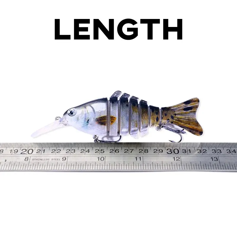 Señuelo Swimbait multiarticulado biónico 7 segmentos - imagen 3