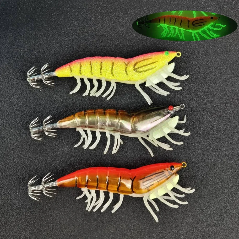 Señuelos de pesca luminosos en pack de 3
