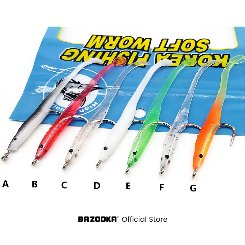 Bazooka Señuelo Anguila T - Vinilo Brillante para invierno - imagen 4