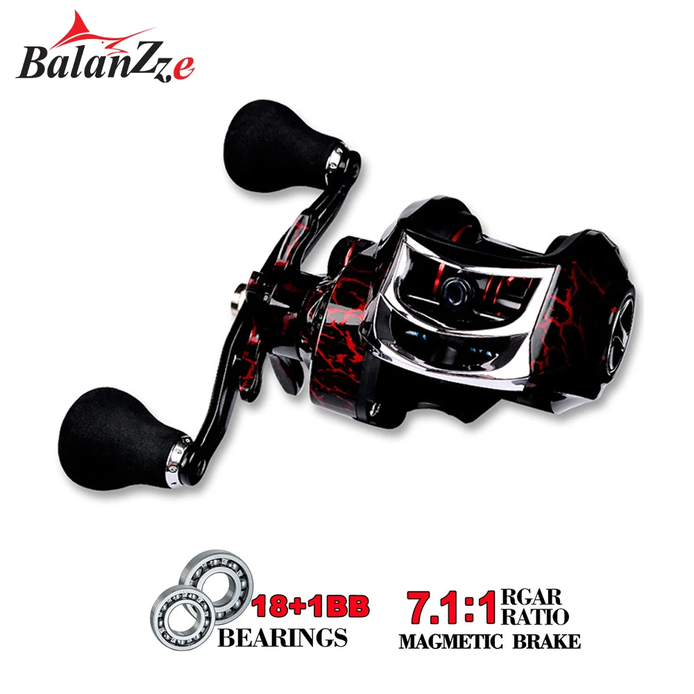 Balanzze Carrete Baitcasting 7,1:1 para pesca en el mar