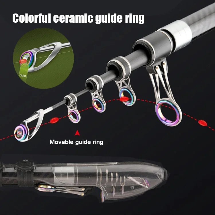 Caña Telescópica de Carbono 4,5m para Surfcasting y Barco