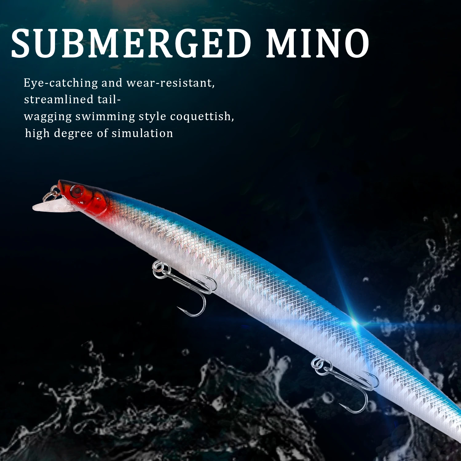 Crankbait flotante Wobbler – Señuelo duro para pesca de depredadores - imagen 4