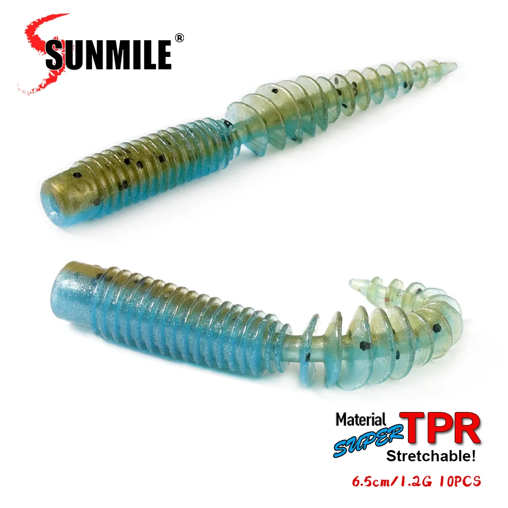 SUNMILE Señuelo Blando 65mm – Lubina Perca Trucha - imagen 3