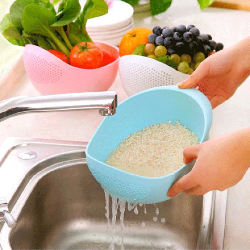 Colador escurridor de frutas y verduras de plástico alimentario - imagen 3