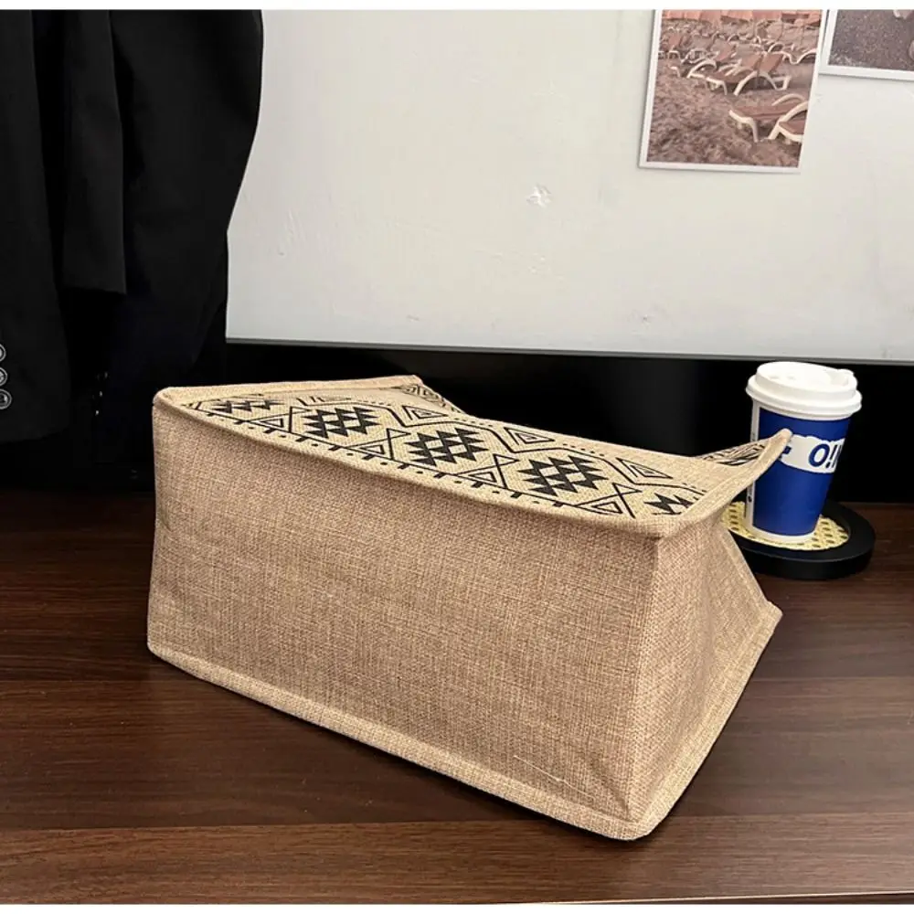 Bolso de lona grande vintage ecológico de mano para compras - imagen 3