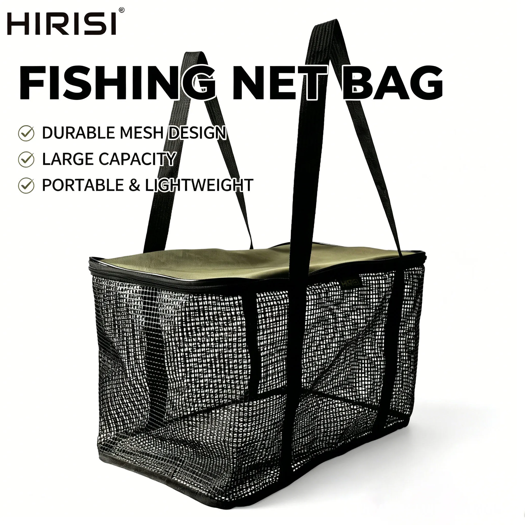 Bolsa de malla plegable Hirisi con cremallera para peces vivos - imagen 5