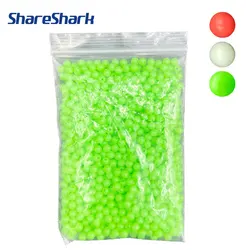 ShareShark Cuentas de pesca duras redondas brillan en la noche