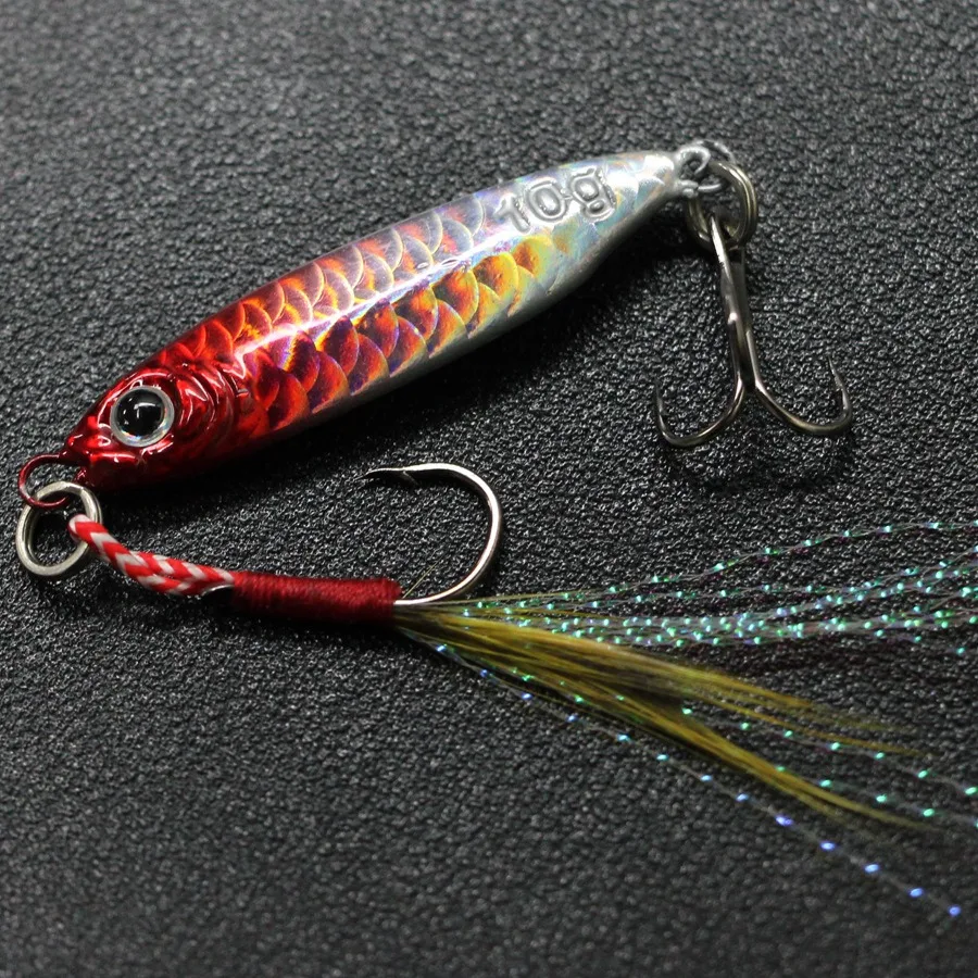 Cuchara de jigging metálica para lubina en agua salada de costa - imagen 4