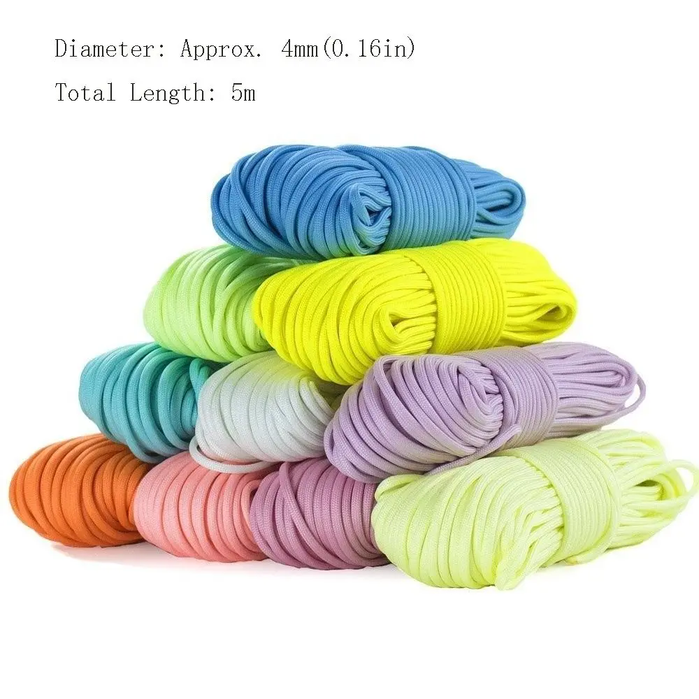 Paracord luminosa ultra resistente al desgaste para camping y pesca - imagen 3