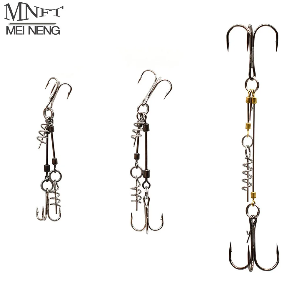 MNFT Pike Stinger Rig, anzuelos triples para swimbait con tornillo - imagen 2