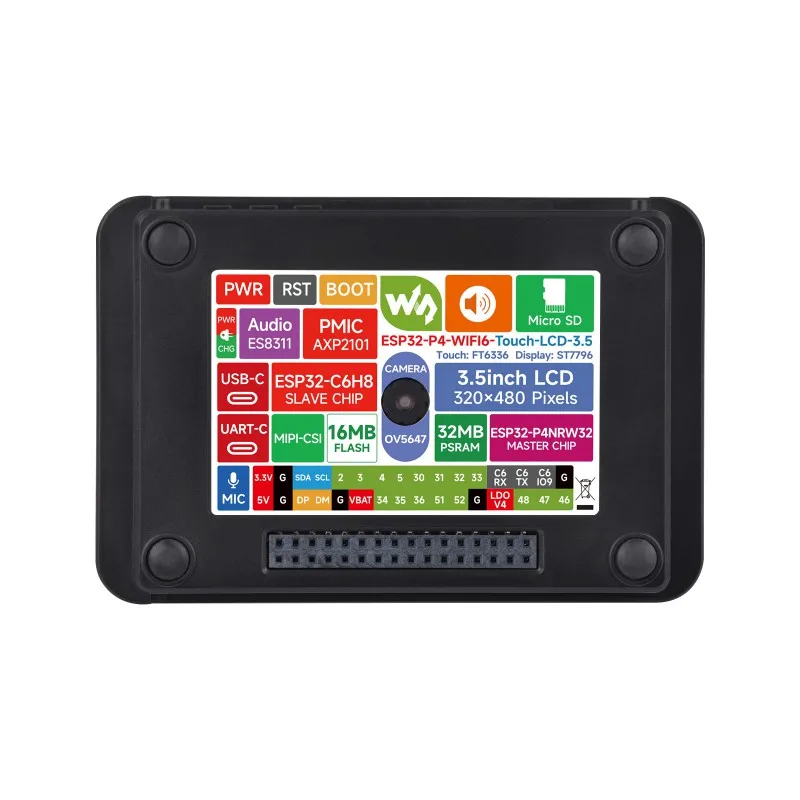 Placa ESP32-P4 con pantalla inteligente WiFi y cámara OV5647 - imagen 3